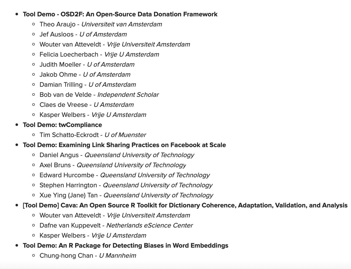 claesdevreese's tweet photo. 🚨Unique tool demo session #ica22 (room 252B, 🕜 1230-1345). @theoaraujo will present our team effort on building OSD2F: An Open-Source Data Donation Framework.
Part of a great panel also featuring work by @Kudusch @antmandan @snurb_dot_info @vanatteveldt @chainsawriot 🚀 https://t.co/L1LqjNzJFK