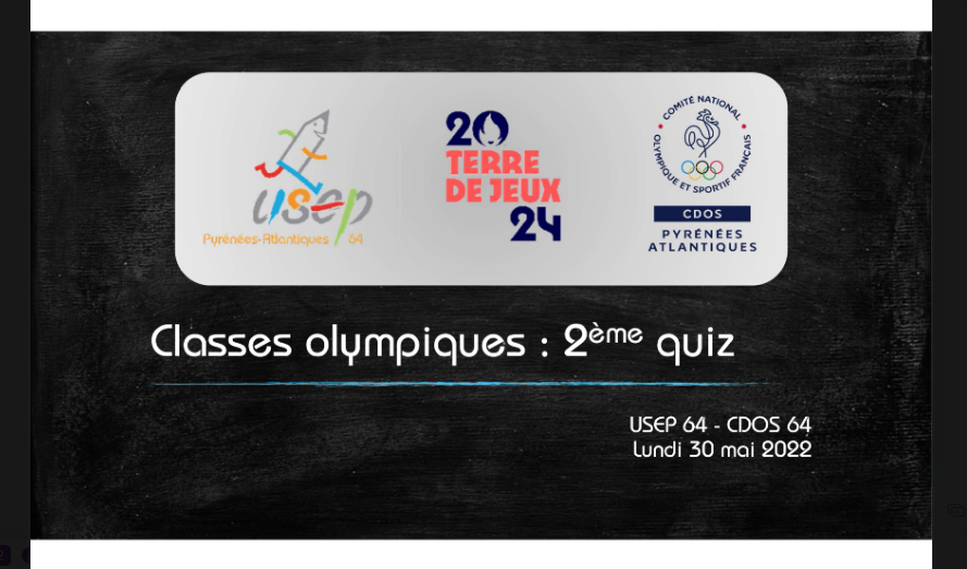 64_usep's tweet photo. Le projet #classeolympique avance sur le département, avec le #CDOS64! Ce matin, petite innovation, quiz "en direct" en utilisant les moyens numériques: 25 classes étaient réunies en visioconférence et ont répondu à un challenge #beekast sur la thématique de l'histoire des J.O. https://t.co/ltguol501h