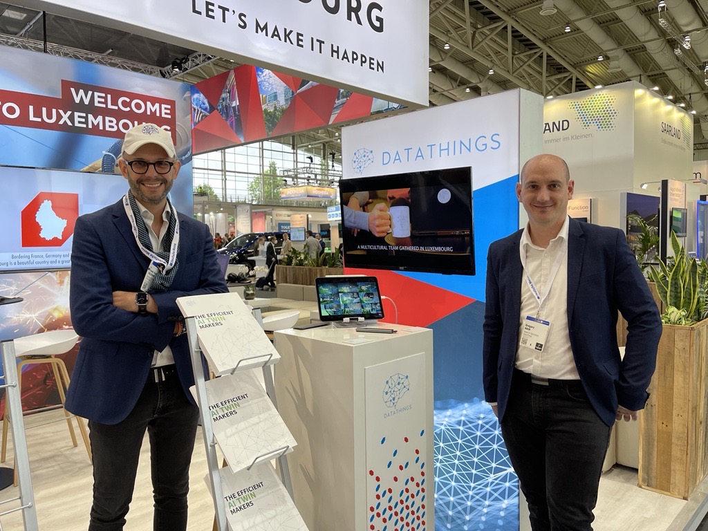 DataThingsLu's tweet photo. 📢 Our team members are welcoming you in the Luxembourg Pavilion – Hall 2, Stand 34 – to present #DataThings latest innovations in #machinelearning and #ai applied to the Industrial sector.
Four exciting days ahead @hannover_messe :
🗓. From May 30 to June 02, 2022.☀️ https://t.co/D0n6usYe7p