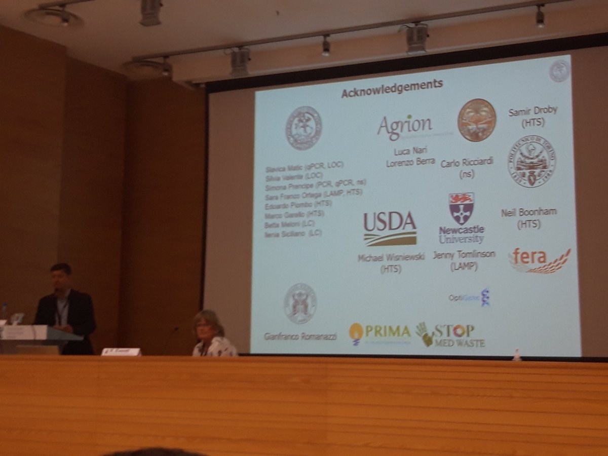 Grat talk by #DavideSpadaro at #Postharvest #Pathology #Congress in #Limassol on #diagnostic #tools for #postharvest #pathogens developed within #StopMedWaste #PRIMA #project