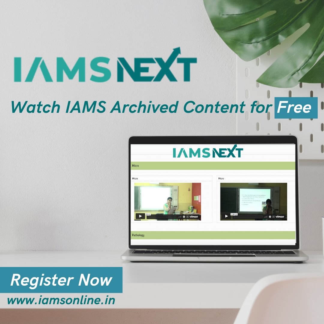 iamsnext's tweet photo. IAMS presents you with an opportunity to watch its archived content for free after registration!

What are you waiting for? Register now at https://t.co/40hXcFrCYr

#medical #medicaleducation #education #medicine #medicinestudent #PG #MD #MBBS #doctor #NEET #NEETPG #AIIMS https://t.co/CSlPcy5PzK
