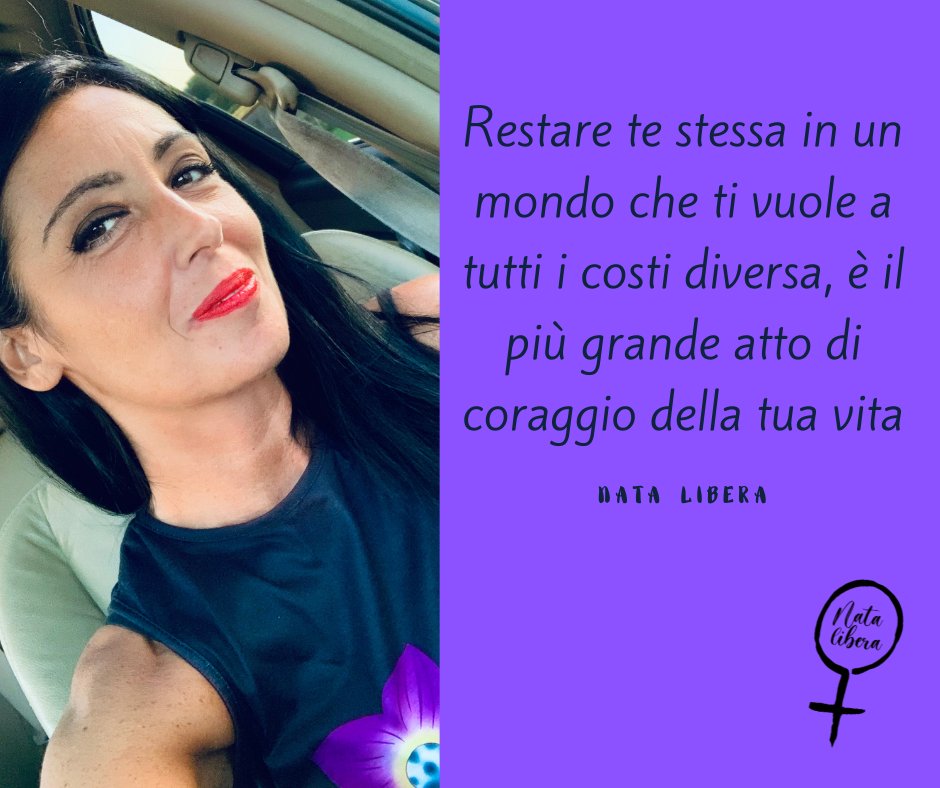 oldladadyx77's tweet photo. Restare te stessa in un mondo che ti vuole a tutti i costi diversa, è il più grande atto di coraggio della tua vita
#natalibera https://t.co/U7Zvc3yrVD