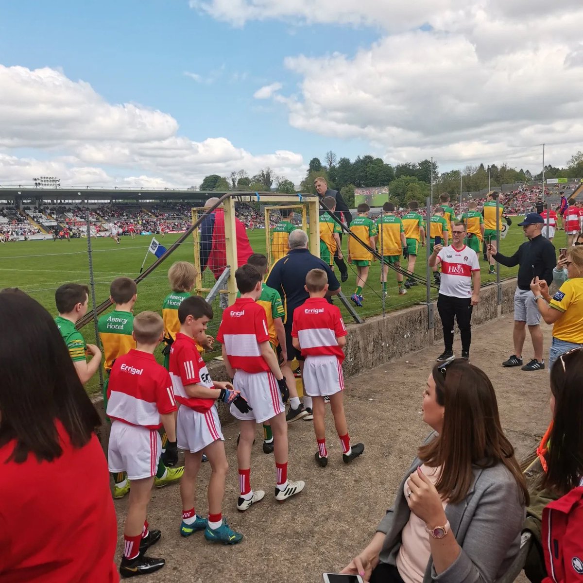 Congratulations to Sean McGlade who represented Down at the Cumann na mBunscol mini games on Sunday.Sean wore the Derry jersey during the halftime games at the Ulster Final and played with children from all every county in Ulster.Well done on a super performance <a href="/drumgath_gac/">Drumgath GAC</a>