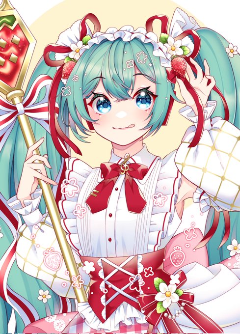 15周年のいちごミクさんかわいい〜😭🍓🍓🍓 