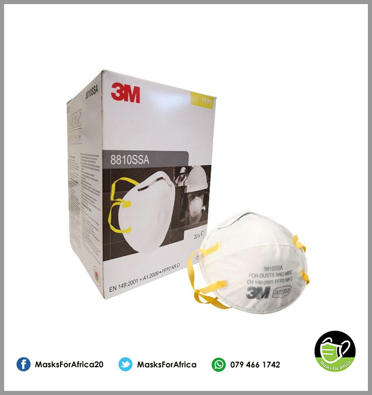 MasksForAfrica's tweet image. 😷 3M 8810 FFP2 MOULDED CUP FACE MASKS - Effective protection against dust and mist.
 
* Selling @ R10-55 incl. per unit
* MOQ: 24 boxes/480 units/2 cases

#MasksForAfrica #3M #3mmask #dustmask #mistmask #respirator #ffp2 #ffp2mask #PPE #ppeproducts #ppesupplies #facemaskforsale