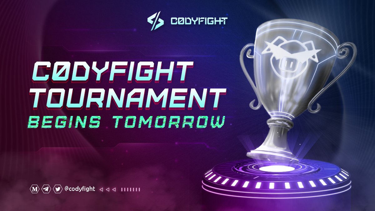 codyfight's tweet image. 📢 Attention Earthlings and #AI creatures 📢

Our Community named Codyfighter Tournament will start tomorrow!

Put your gloves on and keep your engines hydrated, because an event of a galaxy is taking place ✨

#Metaverse #NFT $CTOK #NFTgame