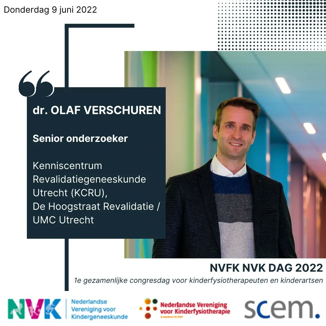 Tijdens het NVK congres op 9 juni vinden interessante subsessies plaats voor kinderfysiotherapeuten. Bijv. over het oudere kind met een chronische aandoening. O.a. fitheid, slaap en rode vlaggen zijn thema's van gesprek.
Ben je er bij? Meld je aan! Check: Nvfk.nl