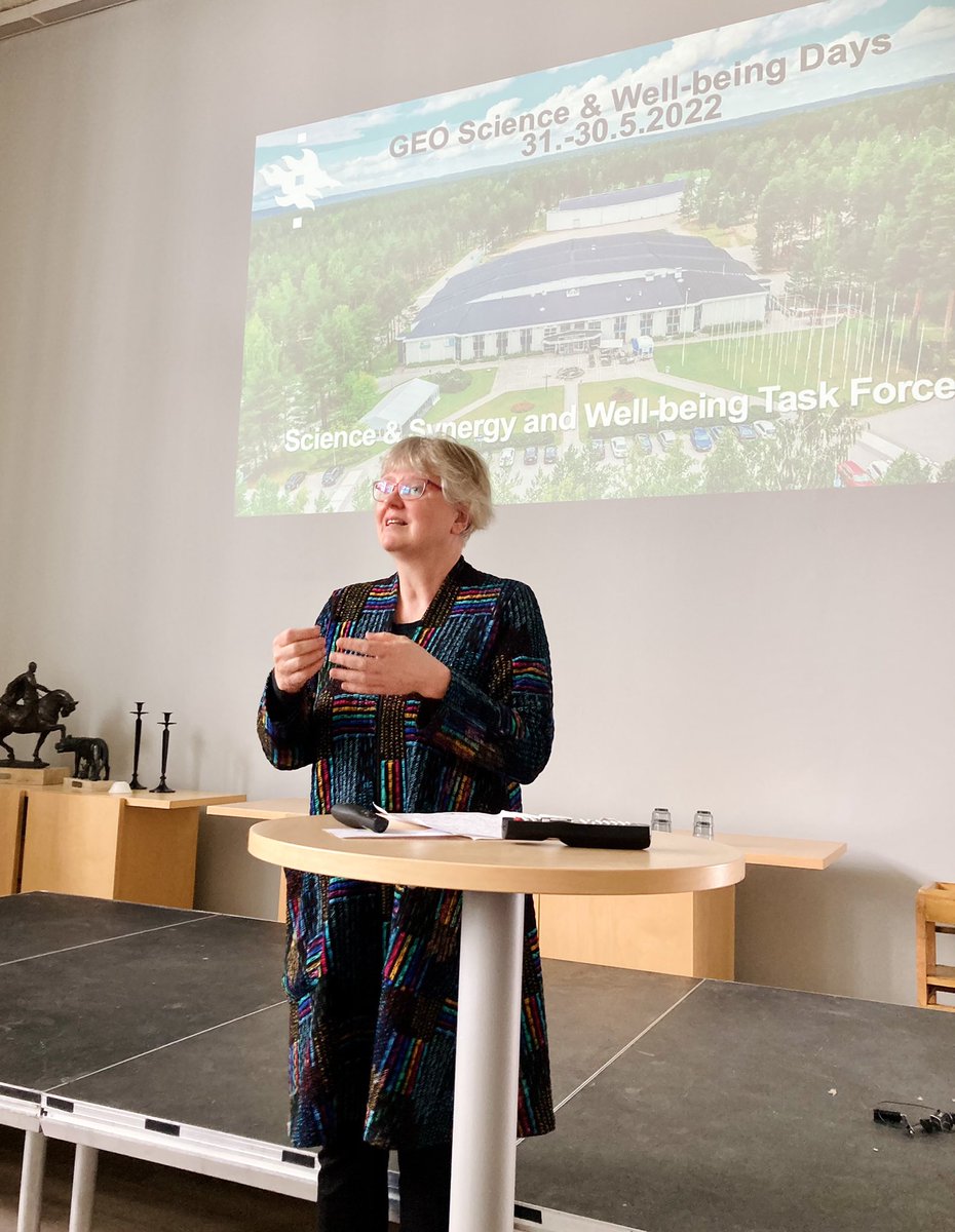 Our Geo Science & Well-being Days at #Vierumäki opened by our head of department Annakaisa Korja. Fun two days ahead! @GeoHelsinkiUni @KumpulaScience @helsinkiuni @Seismofin #collaboration #Science