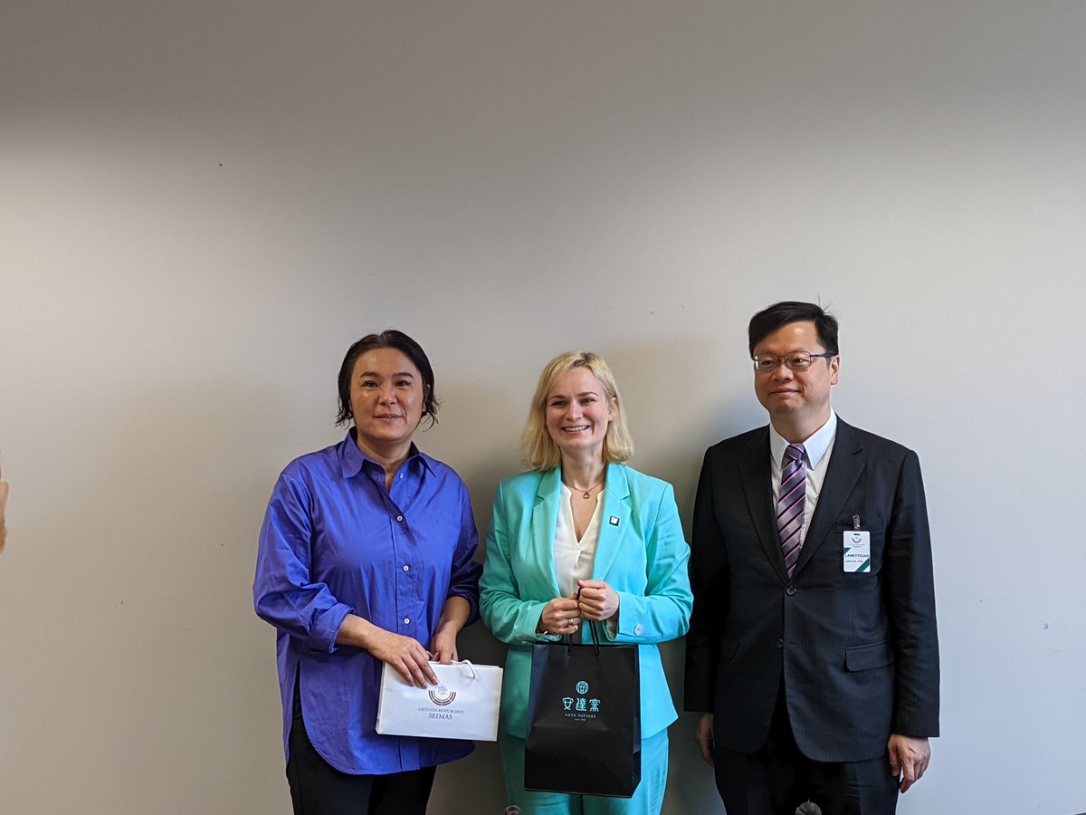 MorganaLTU's tweet photo. Proud of our genuine and ever-growing friendship. With The Taiwanese Representative in Lithuania Eric J.Y Huang and Member of Congress Jessica Yu-Jen Chen 
@LRSeimas @TW_in_LT https://t.co/ar24fcP1ny