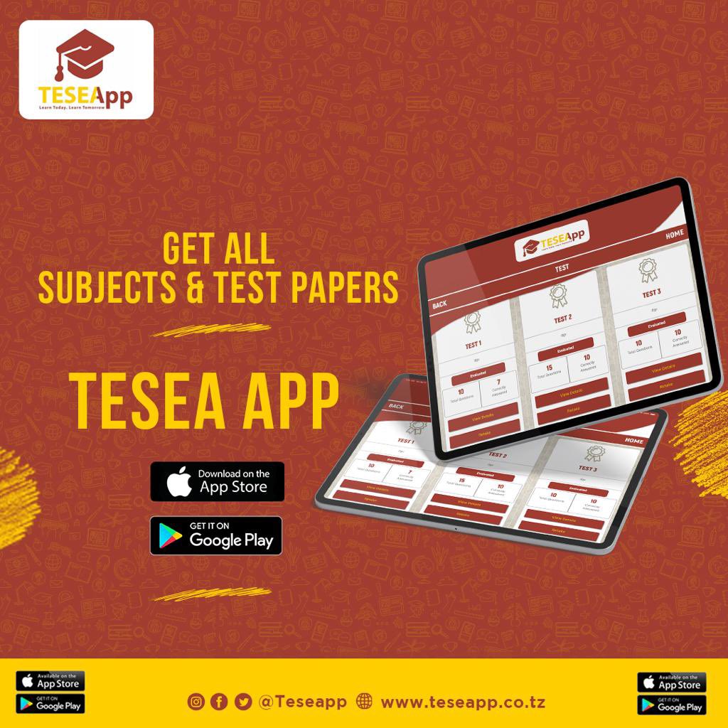 ManenoIzaak's tweet photo. Wakati tunaendelea na mada mbali mbali hapa Twitter! oiiii usisahau kufollow @teseatz ni App ya kisasa kwa ajili ya elimu kwa mwanafunzi

App yenye masomo tofauti tofauti,unaingia siku nzima shilingi 100 tu huku kwa mwezi ni shilingi 3,000! Inapatikana Google Store na App Store. https://t.co/gcbjKeGmw1