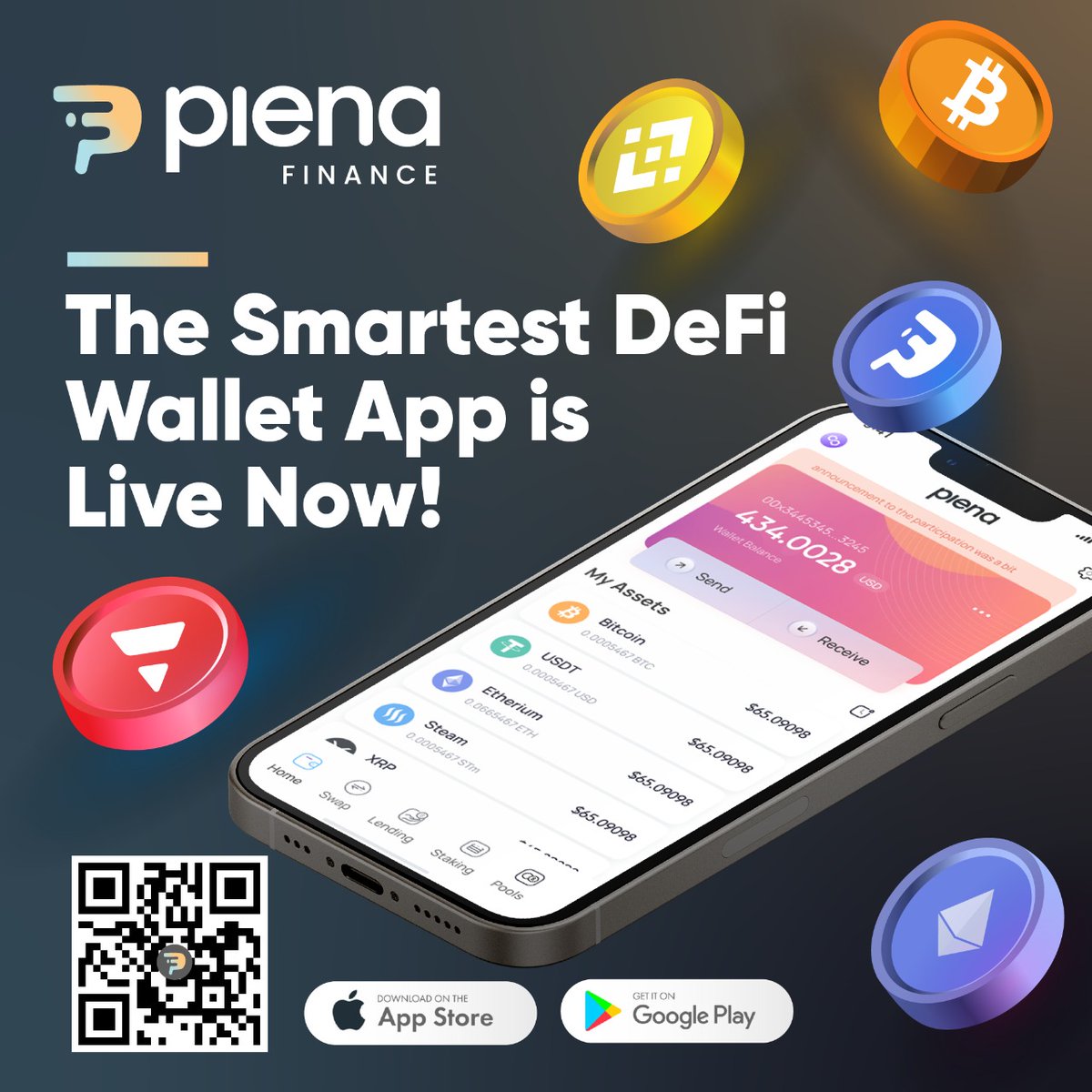 🙌🎉#PlenaFinance App Launch

📢We are thrilled to announce that the #PlenaFinance App is now available on Play store &amp; App store

💰Stake, lend, buy &amp; bridge your assets directly from your phone on multiple chains like <a href="/0xPolygon/">Polygon | POL</a>, <a href="/BNBCHAIN/">BNB Chain</a>, <a href="/arbitrum/">Arbitrum</a> &amp; more 

📲Download the app