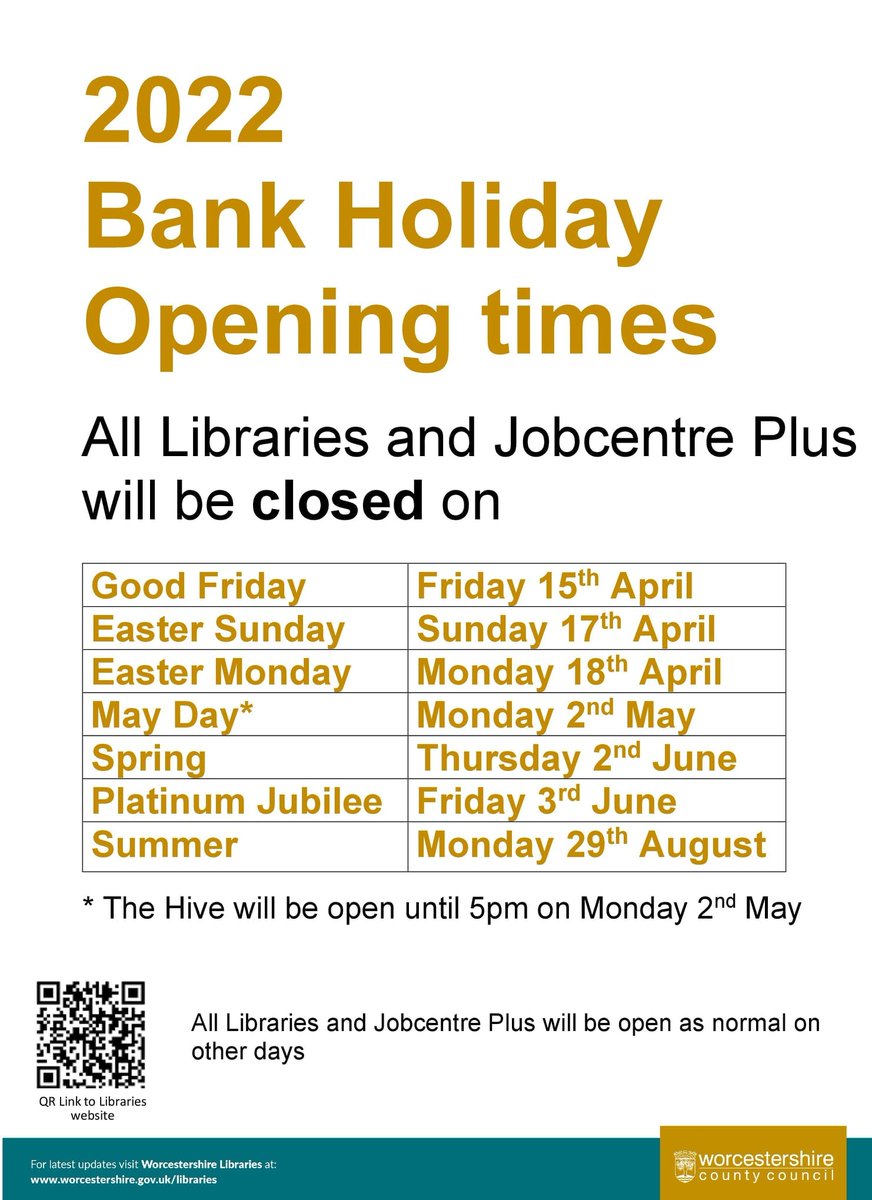 Hello Everyone we've got that #MondayMotivation this morning in preparation for our #Jubilee event this afternoon! So we thought we'd take this opportunity to remind patrons that the library will be closed Thursday and Friday this week for the #JubileeBankHoliday.