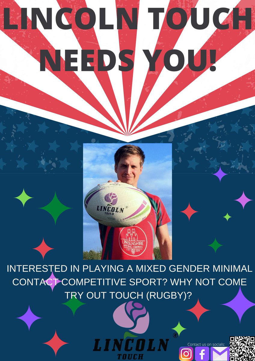 Come join a all ages all gender minimal contact competitive national sport. #lincolnuk #lincolnshirewolds #lincolnshirelife #lincolnsports #lincoln #thelincolnite #amaturesport #LincsConnect #northlincolnshire #englandtouchrugby <a href="/LincLadiesRFC/">LincolnLadiesRFC</a> @lincoln_rugby_club