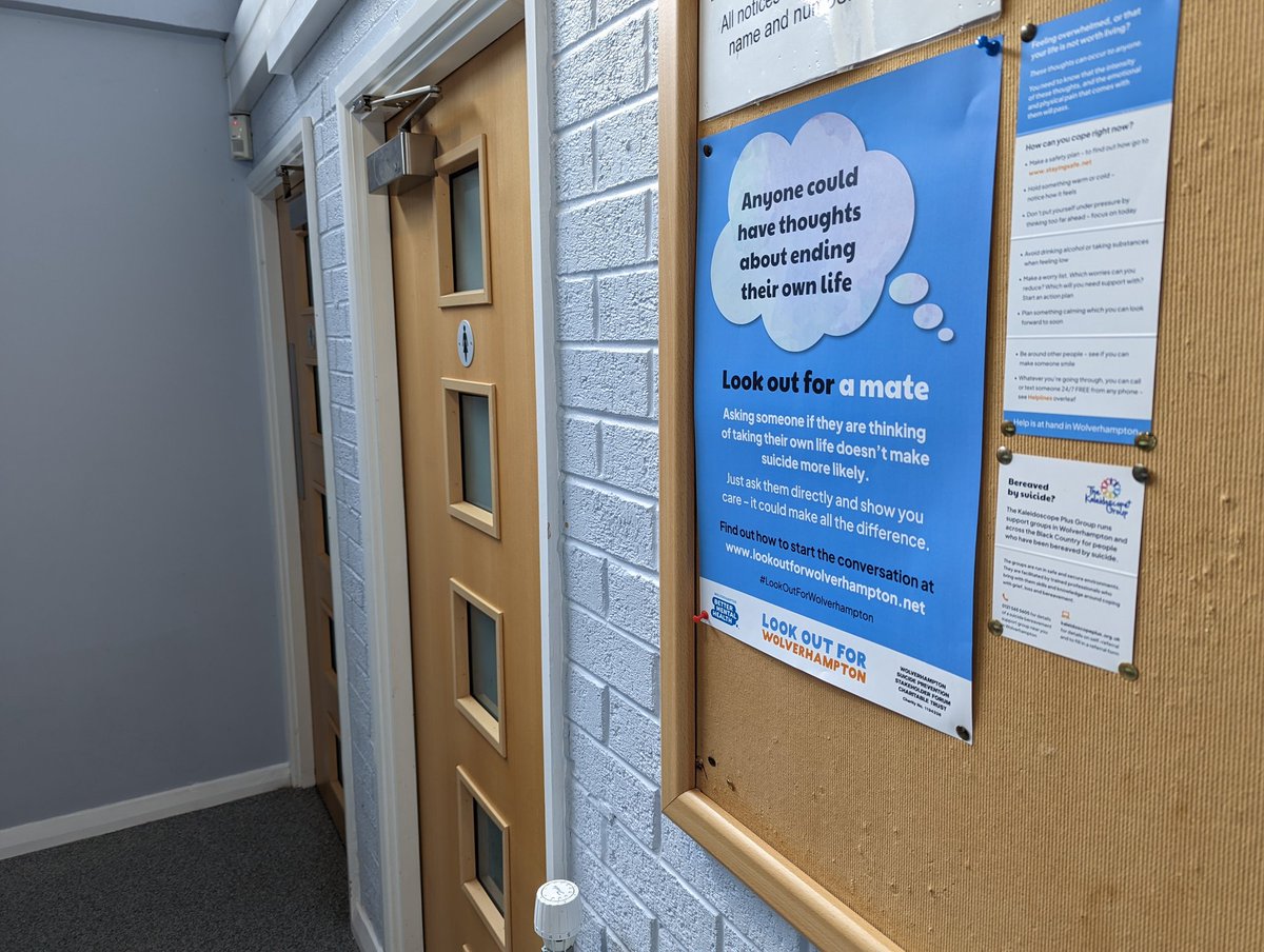 AshmoreParkHub's tweet photo. We've been supporting the #LookOutForWolverhampton suicide prevention awareness campaign that's currently running in Wolverhampton.

There's lots of advice and support available at https://t.co/jbWoqgAr5i and you can pick up information cards when you visit The Hub. https://t.co/cWdglTKxbm