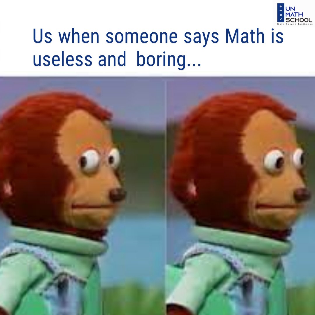 UnmathSchool's tweet photo. How many of you can relate to this one? 🤪😎
#mathmemes #mathfun #mathislove #mathforlove #mathematics #memes #maths https://t.co/SgD4pBFMc3