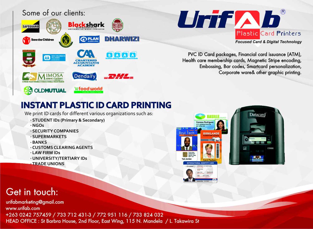 Urifab Plastic Cards (@urifabprinters) on Twitter photo 