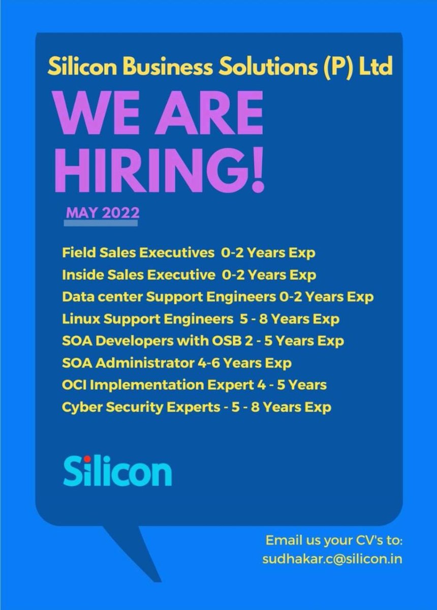Narens_tweet's tweet image. #Hiring #SalesExecutives #SupportEngineers #Developers #CyberSecurity