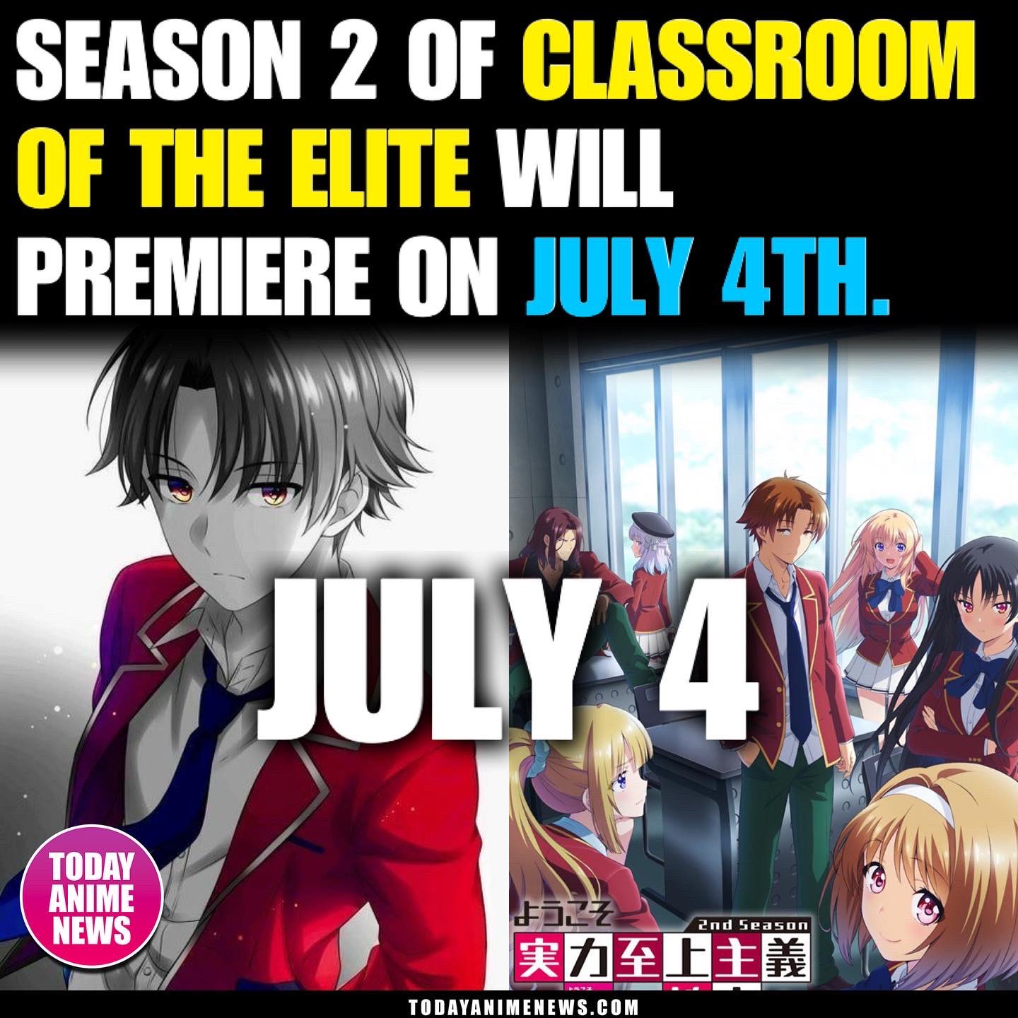 Classroom of the Elite Season 2 Releases New Poster