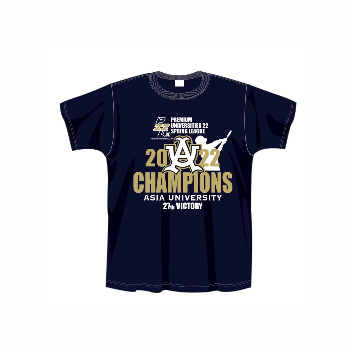 優勝記念グッズ】 ／ 春季リーグ戦優勝を記念してオリジナルTシャツの 