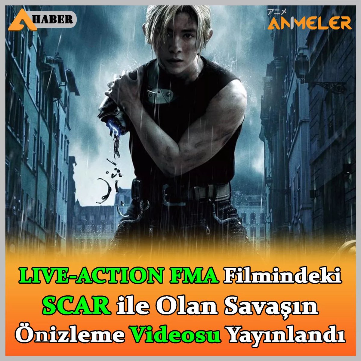Live-Action Fullmetal Alchemist Filmindeki Scar ile Olan Savaşın Önizleme Videosu Yayınlandı.
Ayrıntılar için 👉👉 animeler.net