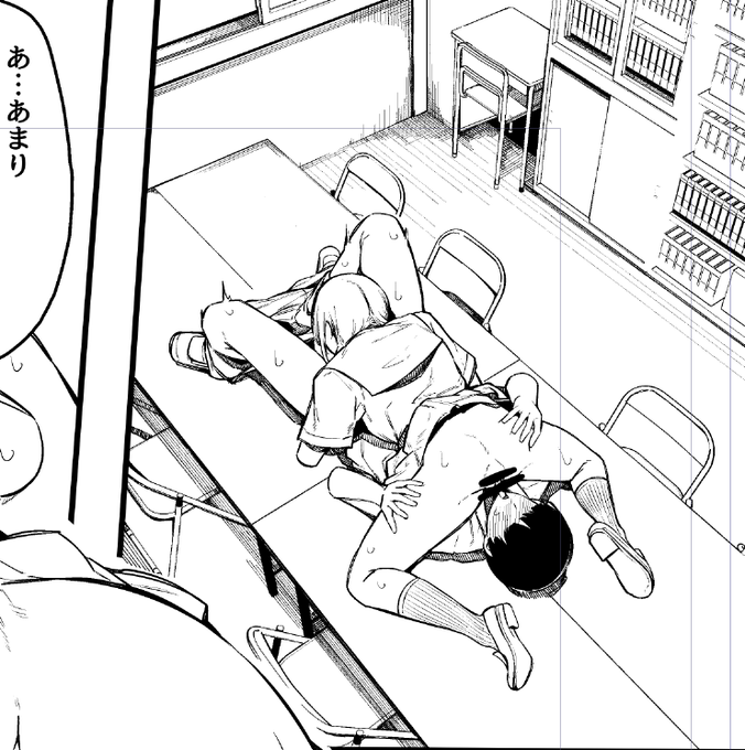 準備室で堂々とシックスナイン をする若者たち 