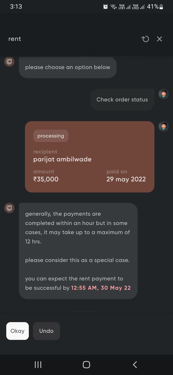RJ__VIVAN's tweet photo. @CRED_support @CRED_club I payed my rent from Cred and it is still processing till now. It's been more then 24 hours. My landlord is asking me to get out of the house. Please help https://t.co/pdCZzj2G3l