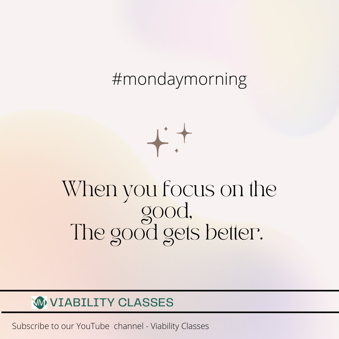 ViabilityC's tweet image. #mondaymorning 
#mondaymotivation 
#ViabilityClasses