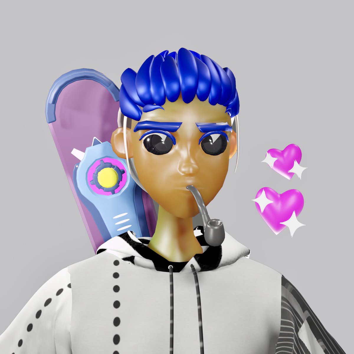 creating ~ they will catch on 💙 coming for the best 3D pfp on #Solana #SolanaNFT #SolanaNFTs