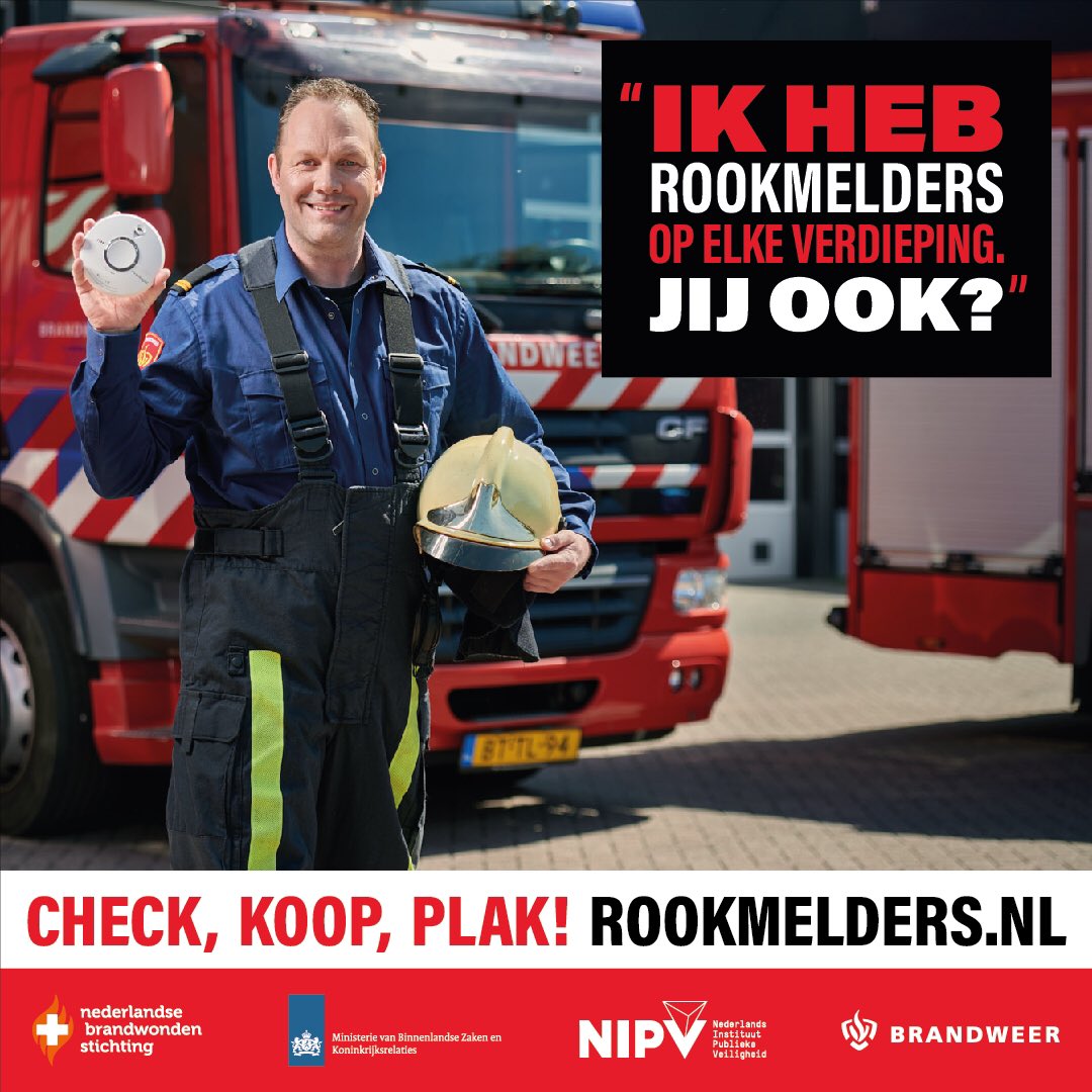 Rookmelders zijn vanaf 1 juli 2022 wettelijk verplicht op elke verdieping. Benieuwd waar rookmelders in jouw huis moeten hangen? Doe de check 👉 rookmelders.nl❗

#CheckKoopPlak 
#rookmeldersplicht #RookmeldersReddenLevens #rookmelders