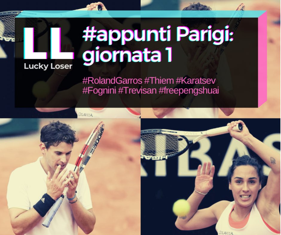 LLuckyLoser's tweet photo. ππΌhttps://t.co/rIRSTHPj2E
#tennis #RolandGarros #Thiem #Karatsev #Fognini #Trevisan #appuntiLL https://t.co/EyvA3nTnbr