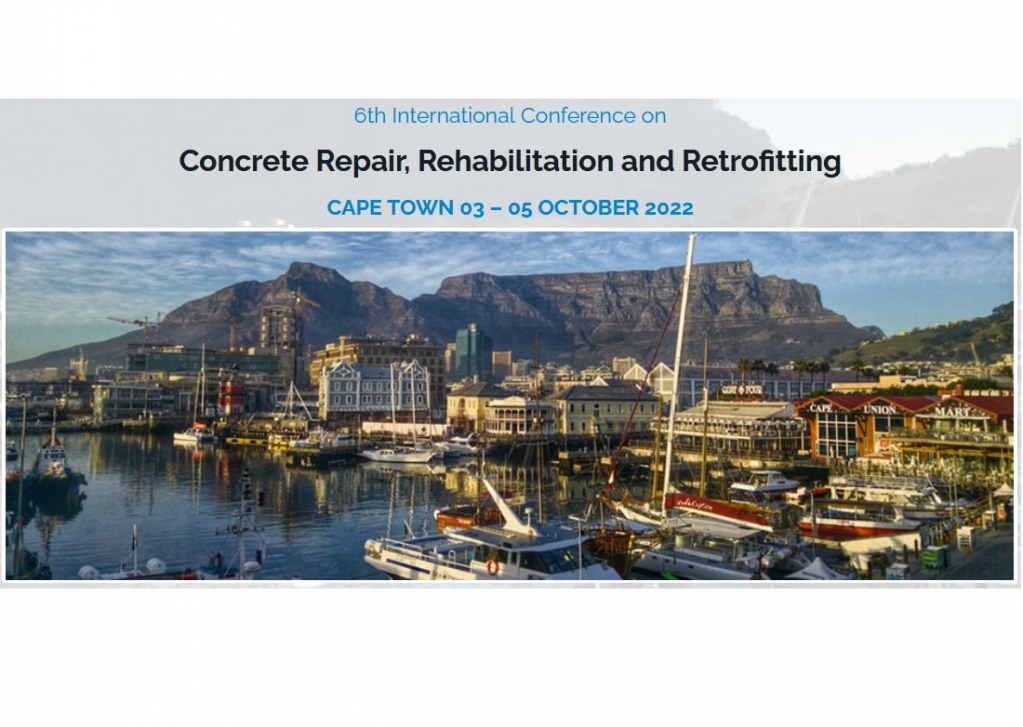 RILEM1947's tweet photo. The abstract submission deadline for the 6th International Conference on Concrete Repair, Rehabilitation and Retrofitting - ICCRRR 2022, October 2022 in Cape Town, South Africa - has been extended to 31 May. To submit your contribution: https://t.co/Zwd5IDbnXR. https://t.co/qxAKqrQmdm