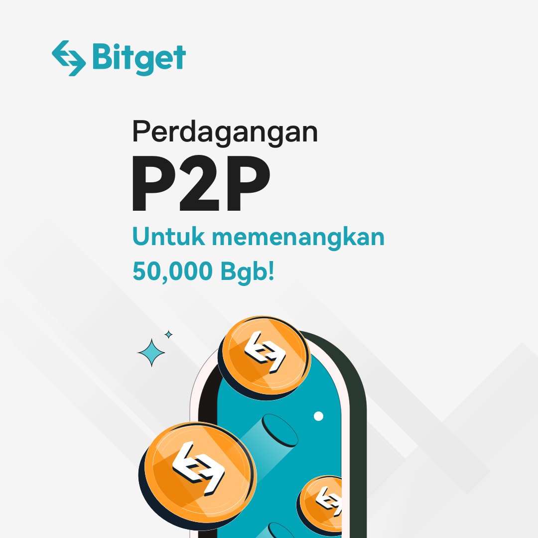 BitgetID's tweet photo. 🔥P2P Trading Event - 50,000 BGB untuk di menangkan!🔥
📆Periode Acara: 23 Mei 2022, 11.00 (WIB) - 27 Mei 2022, 11.00 (WIB)
✍️Detail: https://t.co/dSYEwg59qx
🗒 Make Sure To Join -> https://t.co/WK4N4yWxwd
#P2P #BitgetID #Crypto https://t.co/vGdmkaJqJ8