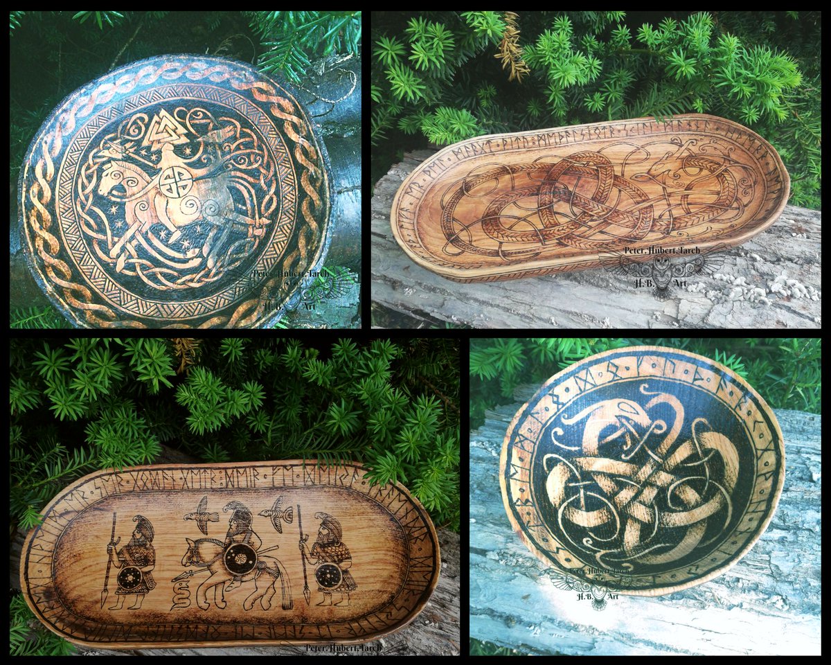 HBArtSK's tweet photo. Wooden plate and bowls
https://t.co/FenMF5lo9l

#Odinn #Sleipnir #Vikings #VikingsValhalla #asatru #dragon #VikingArt #Runes #Futhark #NorseMythology https://t.co/0oXGwZvsHk