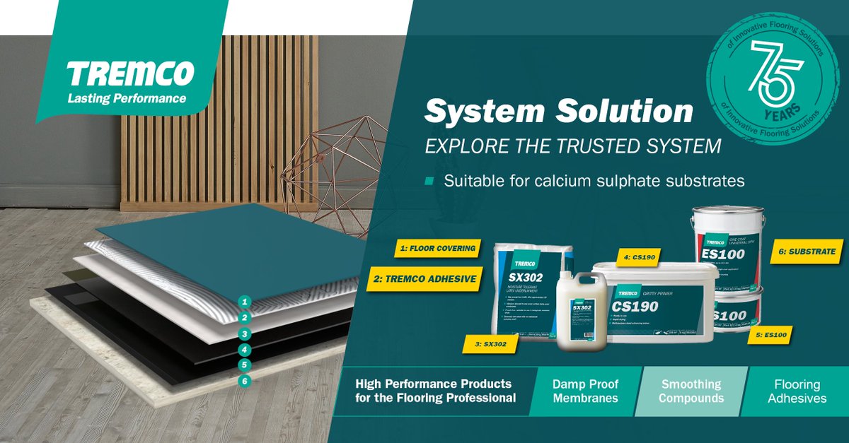 TremcoUK's tweet photo. Have you checked out our system solutions recently? 👀

Take a look at the below system, which is suitable for calcium sulphate substrates.

Contact us today to speak with an expert 👇

https://t.co/HOcgXQUCG3

#teamtremco #substrate #flooringsystem https://t.co/pDoPB77ZDU