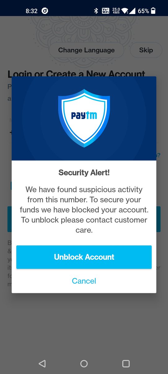 Akashsain1's tweet photo. @Paytmcare dear sir i am bussines partner in paytm my number is 9001010217 my account block showing me please unblock my account https://t.co/AyrjISXqrR