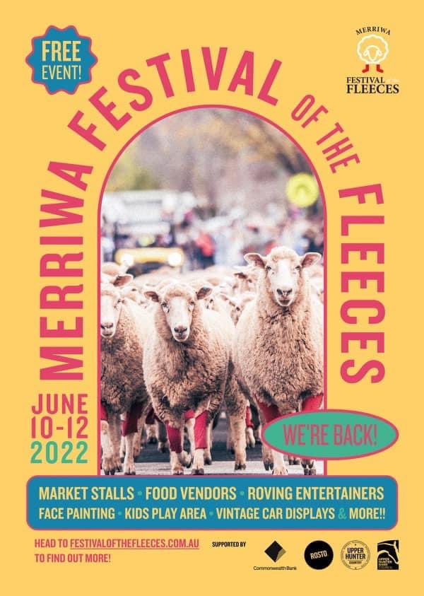 The Merriwa Festival of the Fleeces is BACK!! 

A major #UpperHunter event since its creation in 1990 and this year it is celebrating 30 years of festivals (COVID aside)! For 30 years!!.  

3 weeks &amp; counting ⏰🐑♥️👇