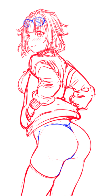 Tバックのグリズリー落書き 