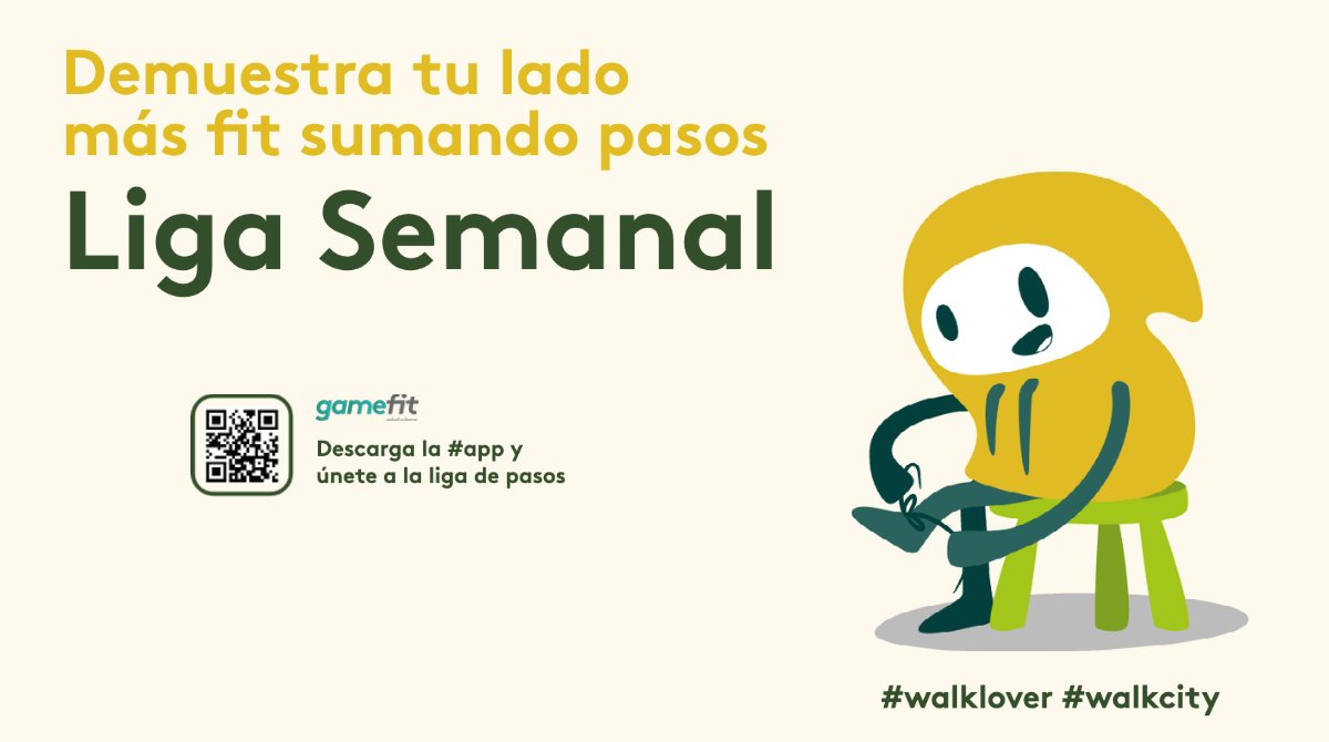 Arranca la semana y... ¡nueva liga!

Trata de conseguir el máximo número de puntos esta semana y queda en la mejor posición posible en el ranking. 

El domingo a las 23:59 descubriremos al vencedor.

 #gamefit #ligas #fit #tech #walklover #caminar