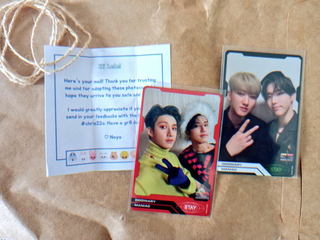 1098cart's tweet photo. ♡°•#1098mails

@chris2cart 3racha oddinary units came home! tysm for packing them nicely and for the smooth transaction~

#chris22o https://t.co/BSEPIJWxJQ