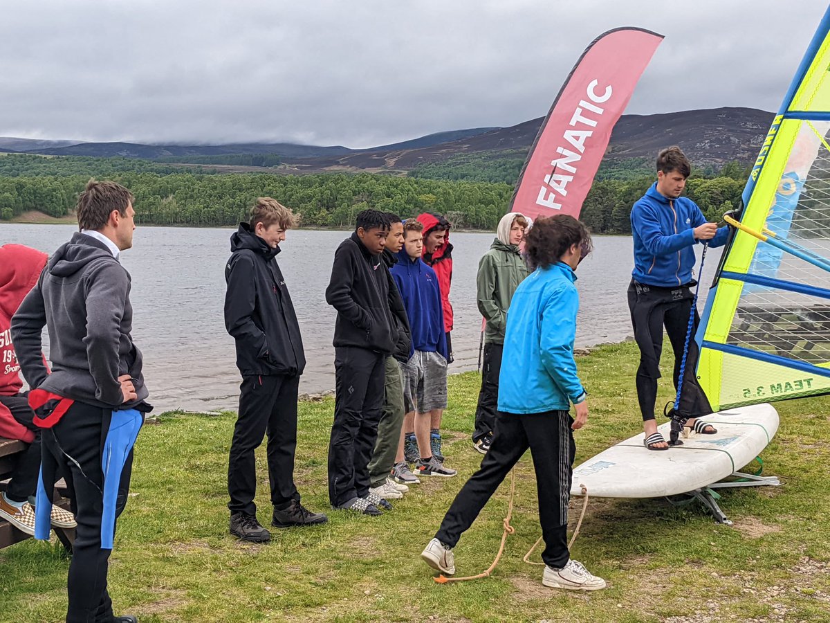 RoundSquareHse's tweet image. Great fun this weekend in the company of our year 9’s and 10’s on the Round Square House Exped to Loch Insch. The students enjoying their time on the water with windsurfing and sailing 🏄‍♂️🚣
