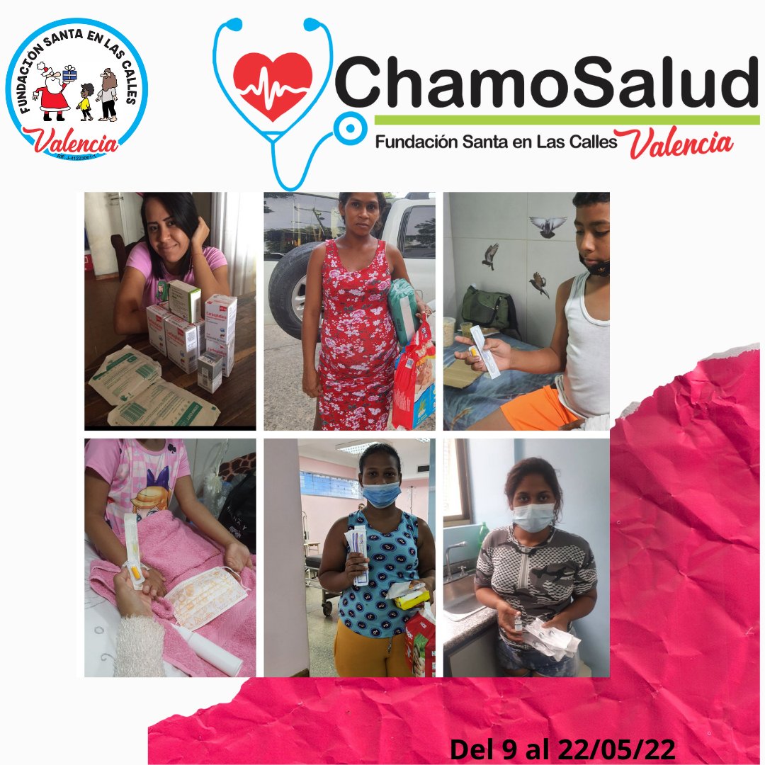 SantaEnCallesVa's tweet photo. Trabajo de ChamoSalud y Yo Apoyo un Calvito, del 09 al 22/05/22.
#Mayo2022
#ChamoSalud
#YoApoyoUnCalvito https://t.co/AxThrmFzbj