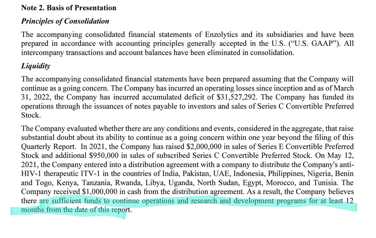 GodfatherCap's tweet image. $ENZC 🏁Q1 FINANCIALS🏁

Financials posted. The first thing that's obvious is $800K of deferred revenue likely from #IPF Distribution (NPI). This is no small amount and doubt sales would be just from #OneLavi. They are priming their supply chain for Q2-Q3 sales ramp up!

#Revenue