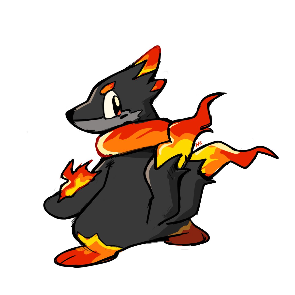 solo pokemon (creature) no humans white background fire simple background full body  illustration images