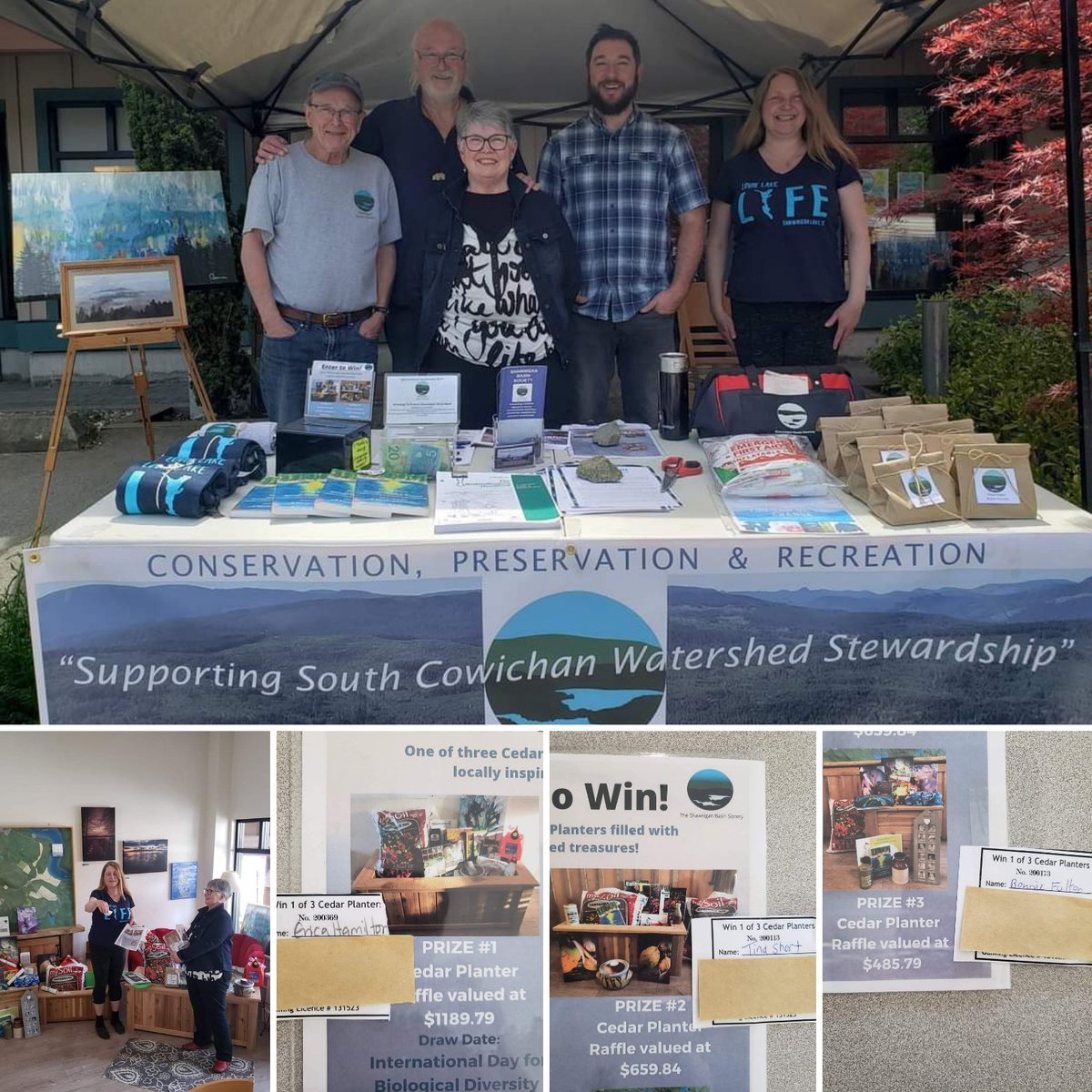 Congratulations to today's winners!
🎉 Erica Hamilton
🎉 Tina Short
🎉 Bonnie Fulton
Please pick up your prizes at SBS -
Tuesday, Thursday or Saturday from 10am to 2pm
Happy planting!
Thank you everyone for your support!!
#Shawnigan #SouthCowichan  #Watershed #Stewardship