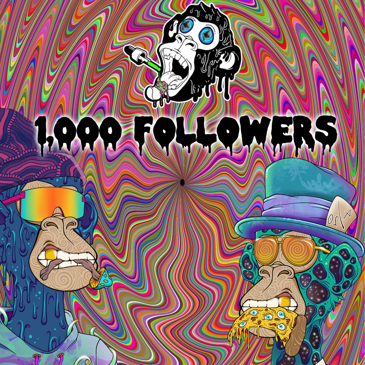 TrippinEthTribe's tweet photo. Thank you for 1,000 followers! The takeover is imminent... #LeftGang #FreeMint https://t.co/xoAWiaeOxZ