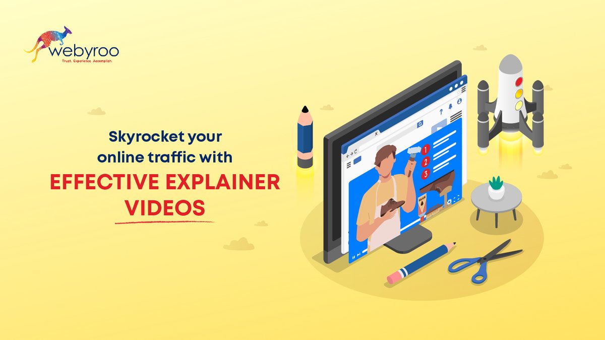 webyroo's tweet photo. Generate quality leads using explainer videos with these tips - 

🚀 Make it concise &amp; relevant
🚀 Promote it on social media
🚀 Have a clear and concise CTA
🚀Use analytics for performance evaluation

 https://t.co/PZOnOuIAf3 https://t.co/ED4J5MuzK4