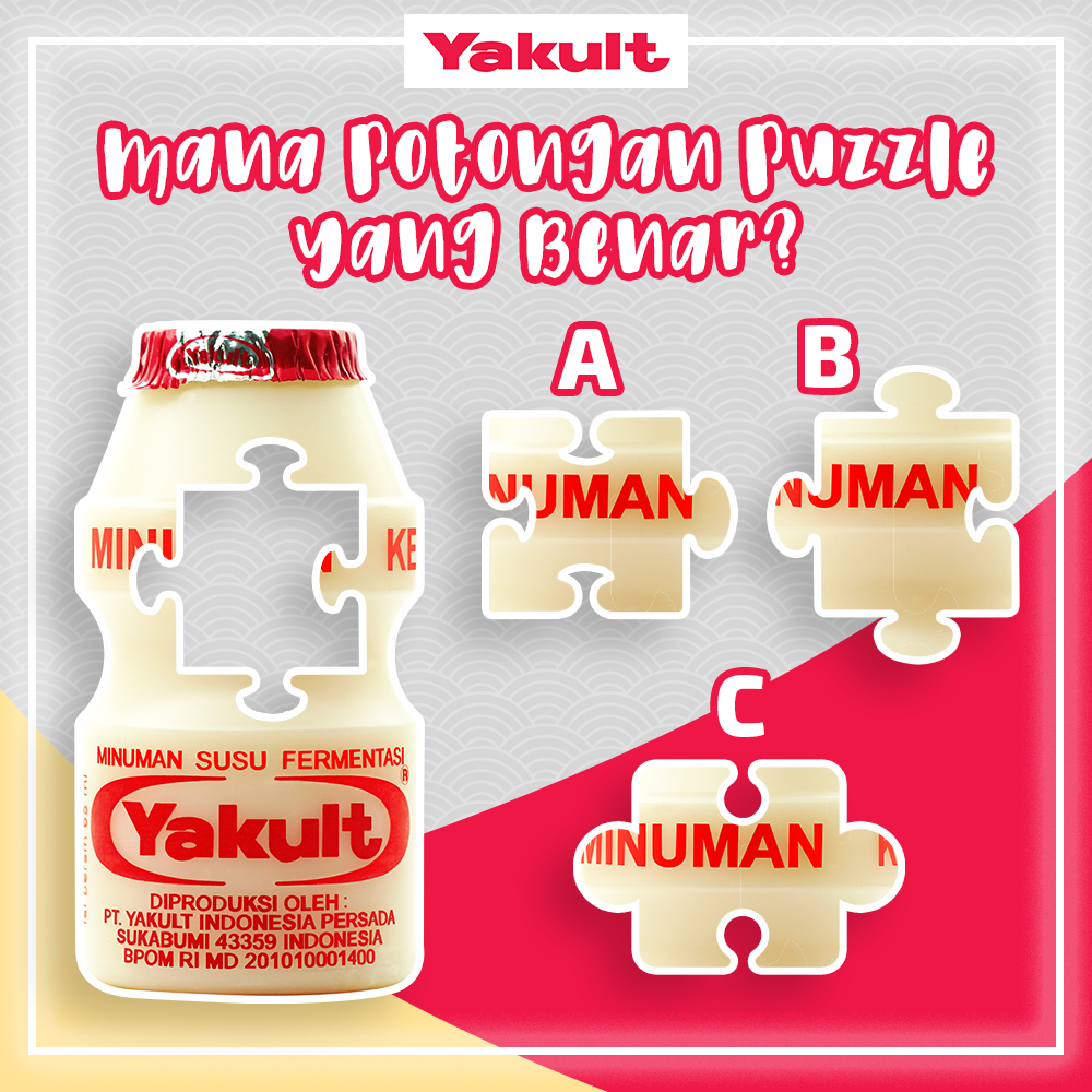 YakultIndonesia's tweet photo. Kuis Twitter Yakult kembali lagi! Yuk lengkapi gambar botol di atas dengan jawaban yang tepat. Reply dengan jawaban dan mention 3 orang temanmu ya. Jangan lupa juga follow @YakultIndonesia. Periode kuis 25-27 Mei. 

Semoga beruntung ya Yakult Family!

#YakultIndonesia #KuisYakult https://t.co/xVna8M3nhy