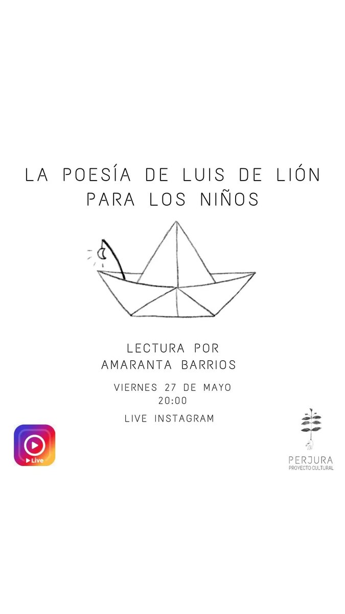 En el marco de las VII Jornadas de la Memoria Luis de Lión 
Una lectura de poesía para niños por Amaranta Barrios.