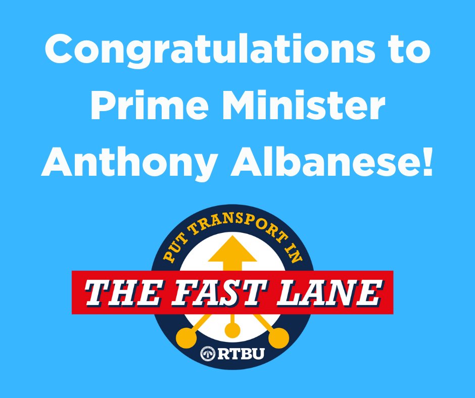 RTBUnion's tweet photo. Australian finally has a Federal Government with a plan to invest in better transport, protect workers' rights and support women.
About bloody time.
#RTBUFastLane #AusVotes2022 https://t.co/gEIgyl7rrE