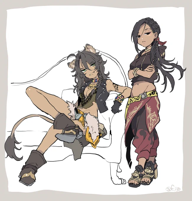 【女体化】レオ子とジャミ子 